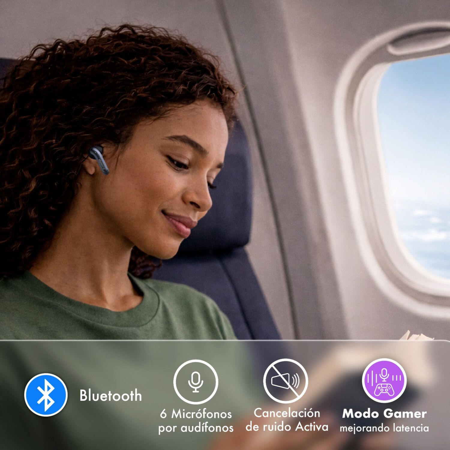 Aud&iacute;fonos Bluetooth In Ear Tws Anc Con App Buds60b Master-g image number 3.0