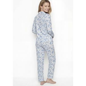 Pijama De Mujer Algod&oacute;n 60.1610m-azu