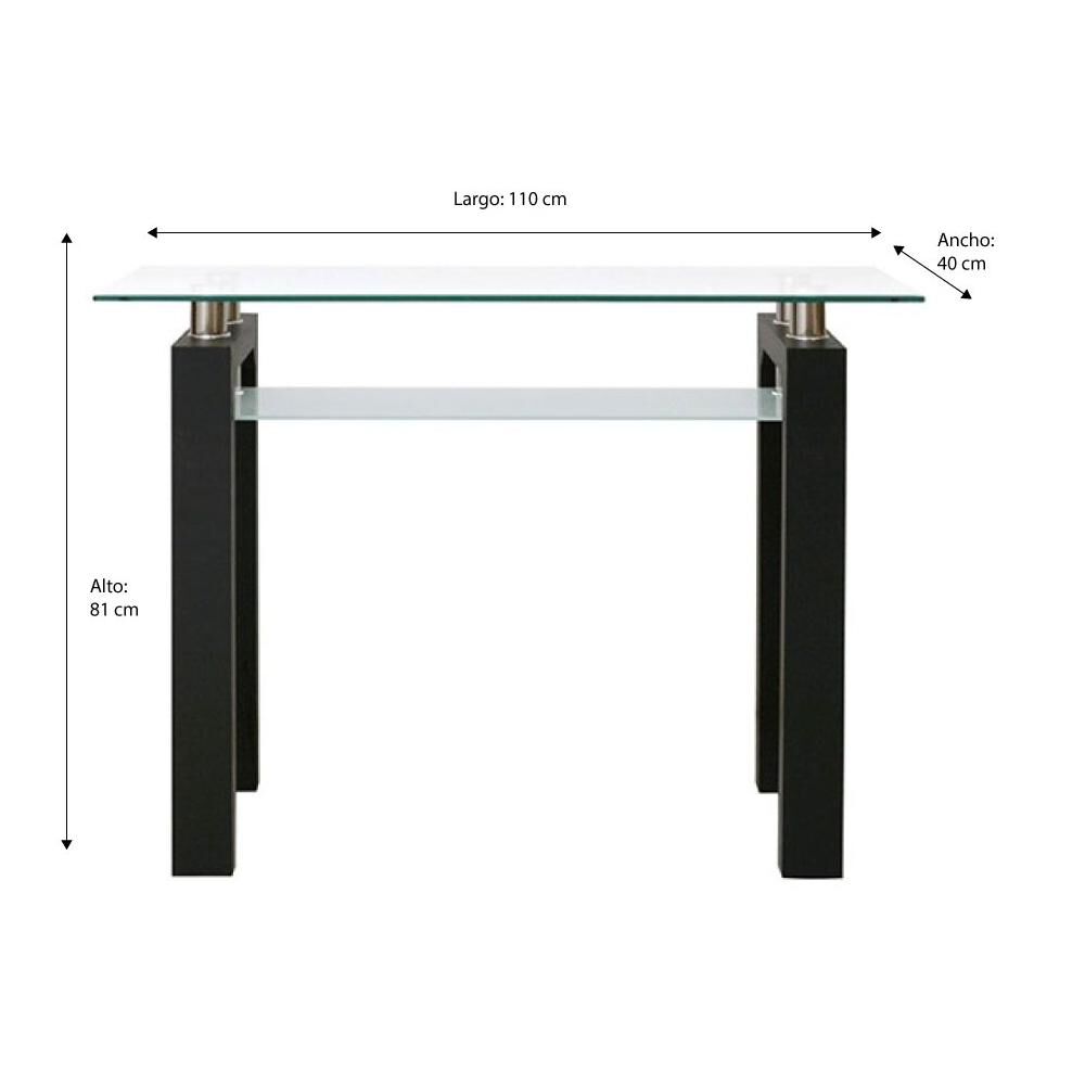Mesa De Arrimo Universal Market Omega Negro image number 1.0