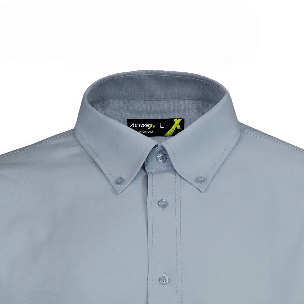 Camisa Oxford Manga Larga Gris Upf 20 image number 3.0