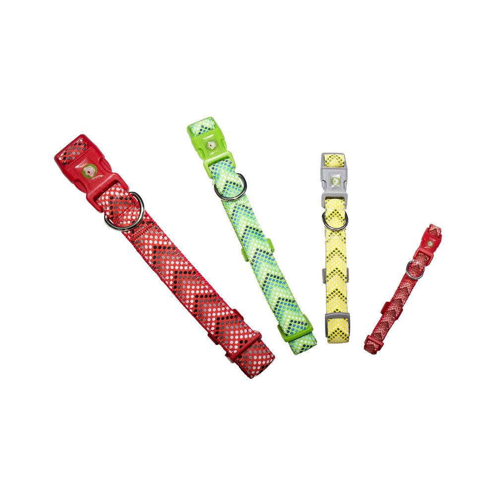 Collar Perro Puntitos L Verde Mascan image number 2.0