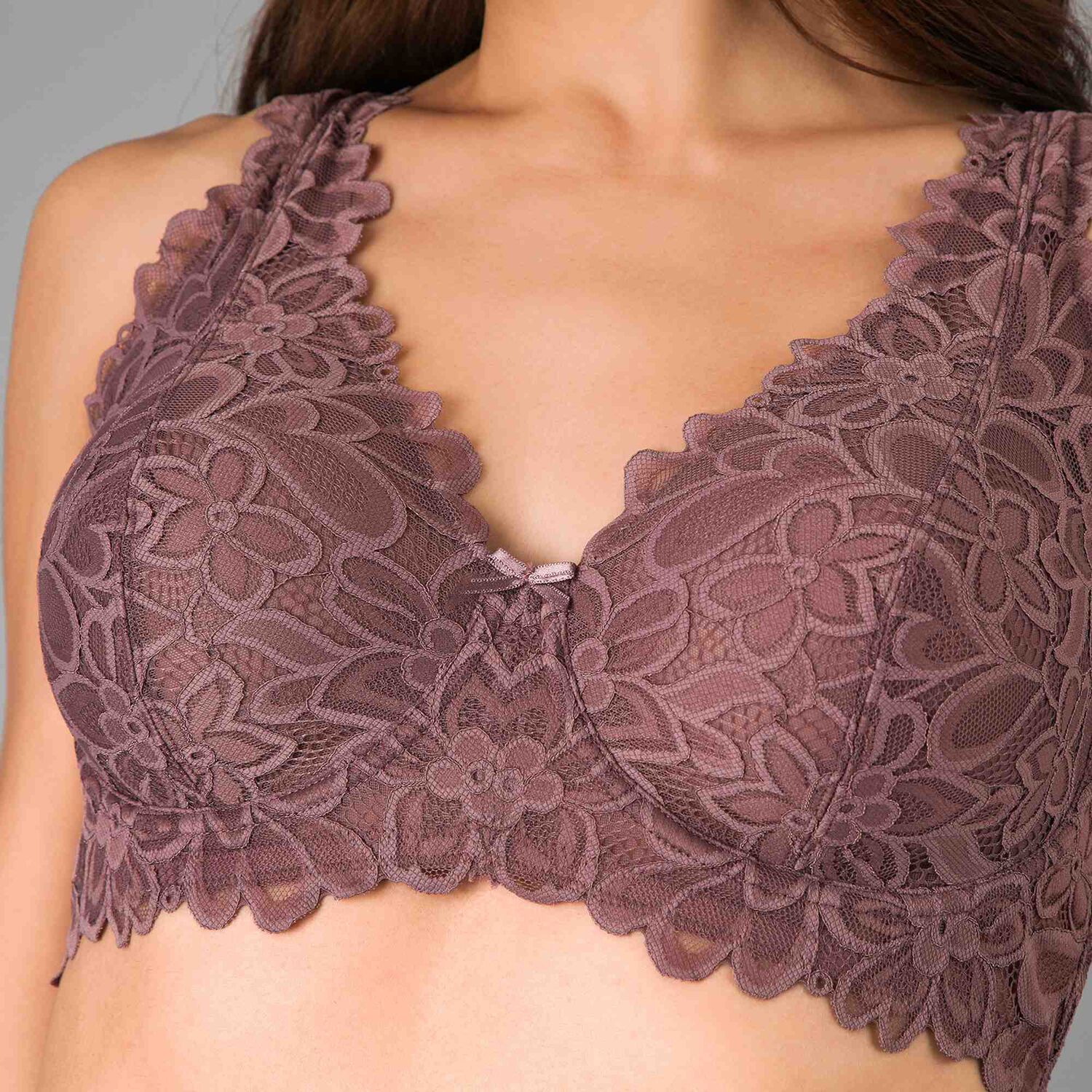 Sosten Bralette Encaje Flor Flores Mujer 13500-272 image number 1.0