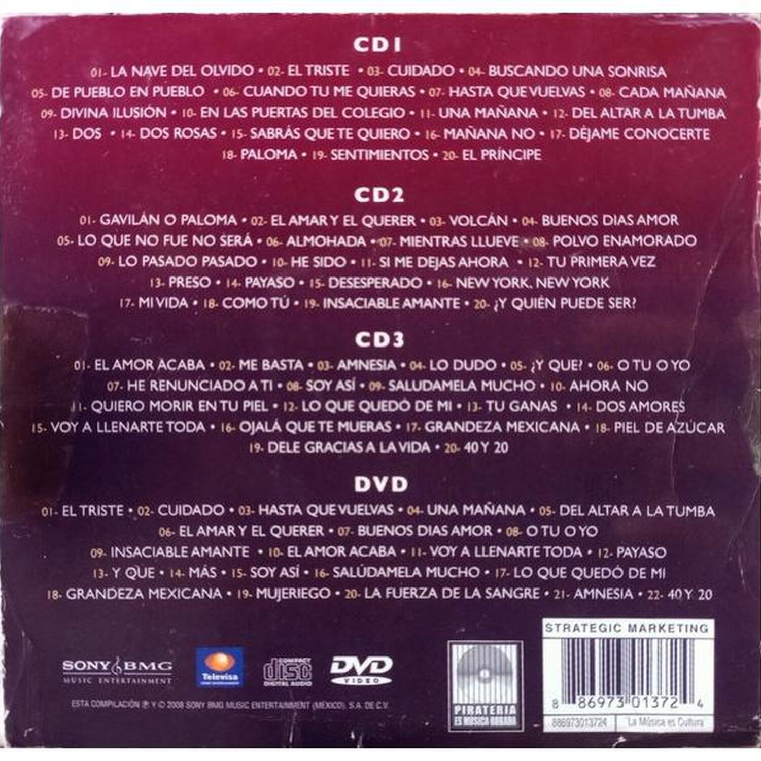 Jose Jose - Lo Esencial (3cd+dvd) | Cd image number 1.0