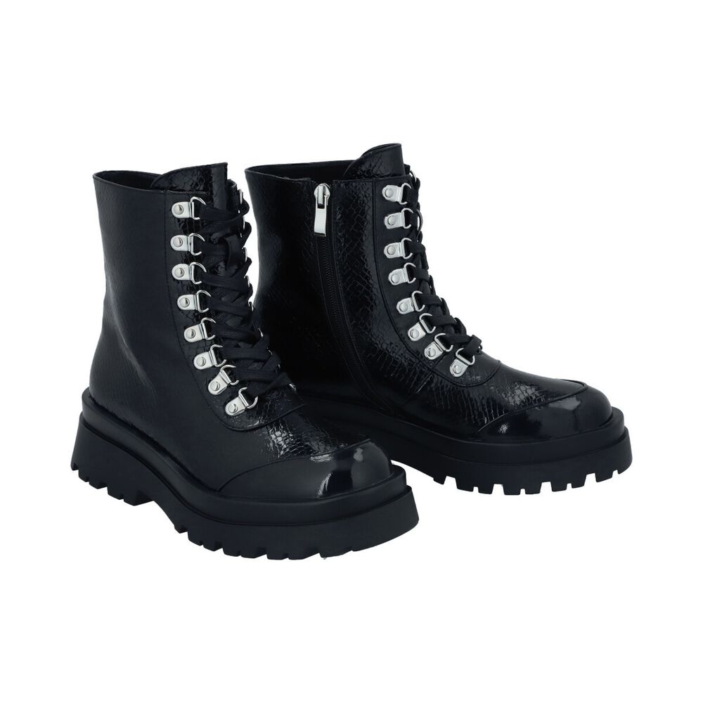 Botin Casual Mujer Negro London Police image number 4.0