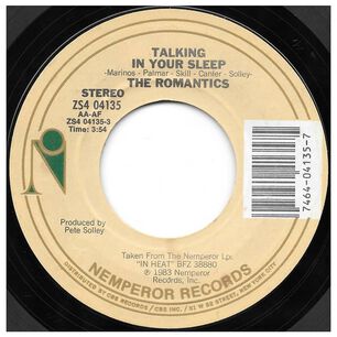 Romantics - Talking In Your Sleep | 7" Single Vinilo Usado