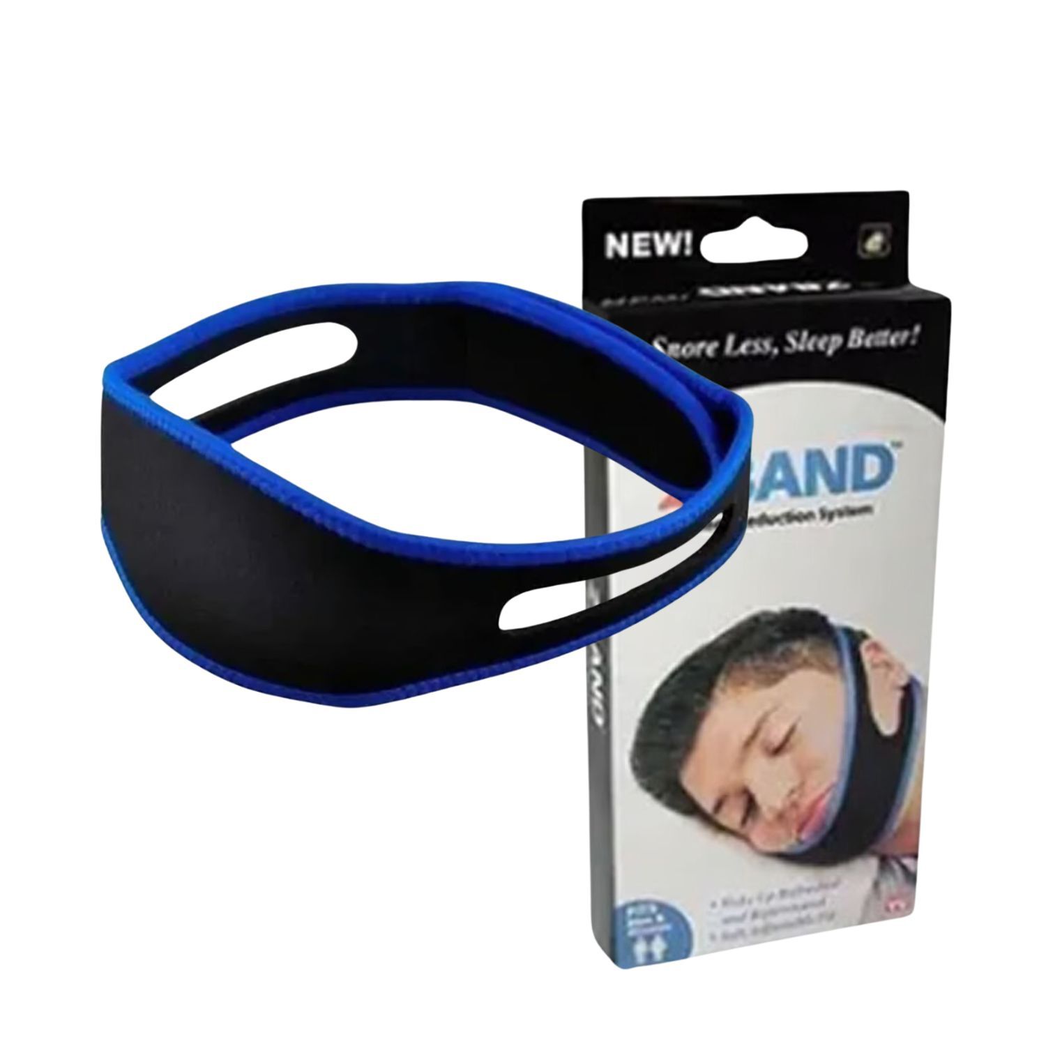 Cintillo Antironquidos Azul 19cm Ideal Reducci&oacute;n Ruido image number 0.0