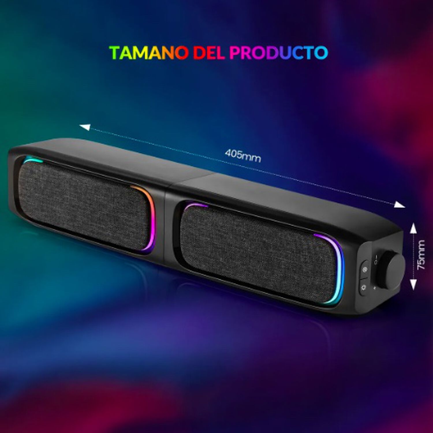 Soundbar Parlante Gamer Pc Tv Rgb image number 4.0