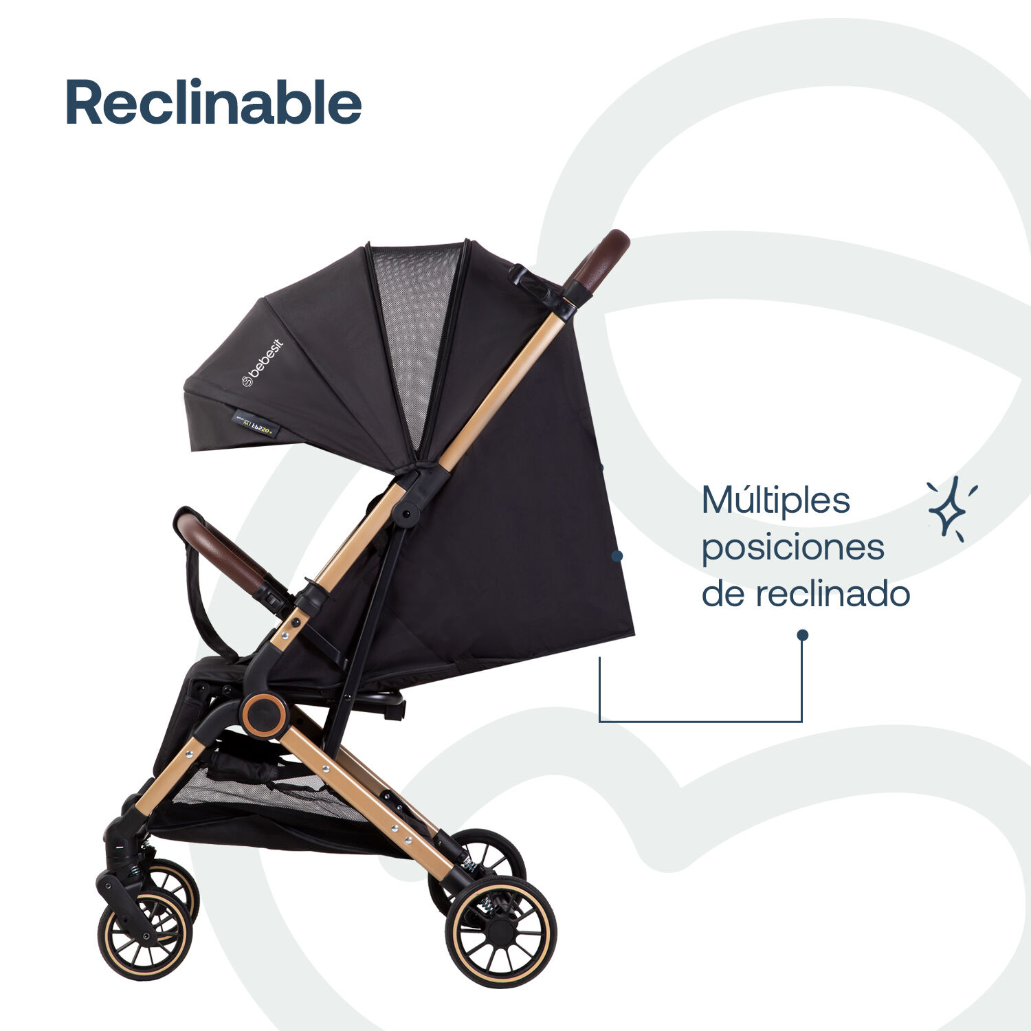 Coche Maleta Compacto Travel System Soho Negro Bebesit image number 5.0