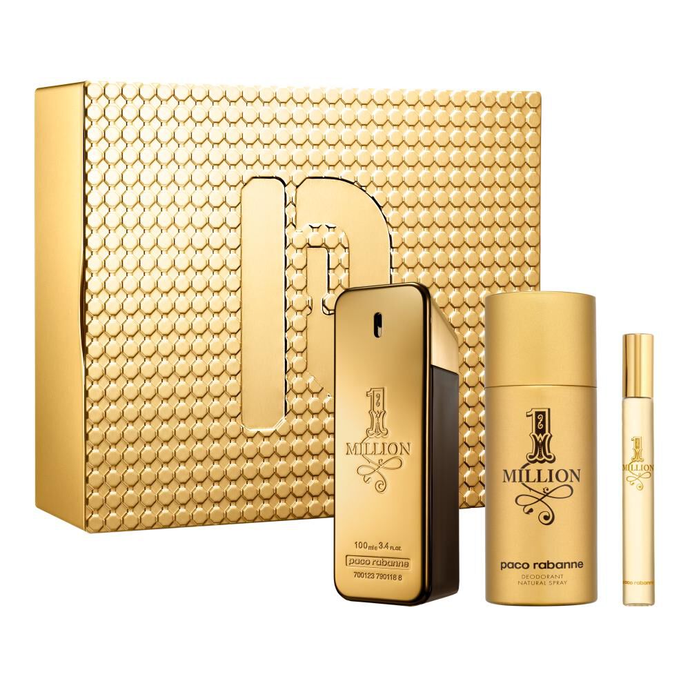 Rabanne Hombre Estuche 1 Million Eau De Toilette 100 Ml + Desodorante 150 Ml + Eau De Toilette 10 Ml image number 0.0