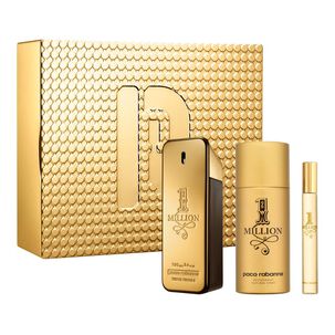 Rabanne Hombre Estuche 1 Million Eau De Toilette 100 Ml + Desodorante 150 Ml + Eau De Toilette 10 Ml