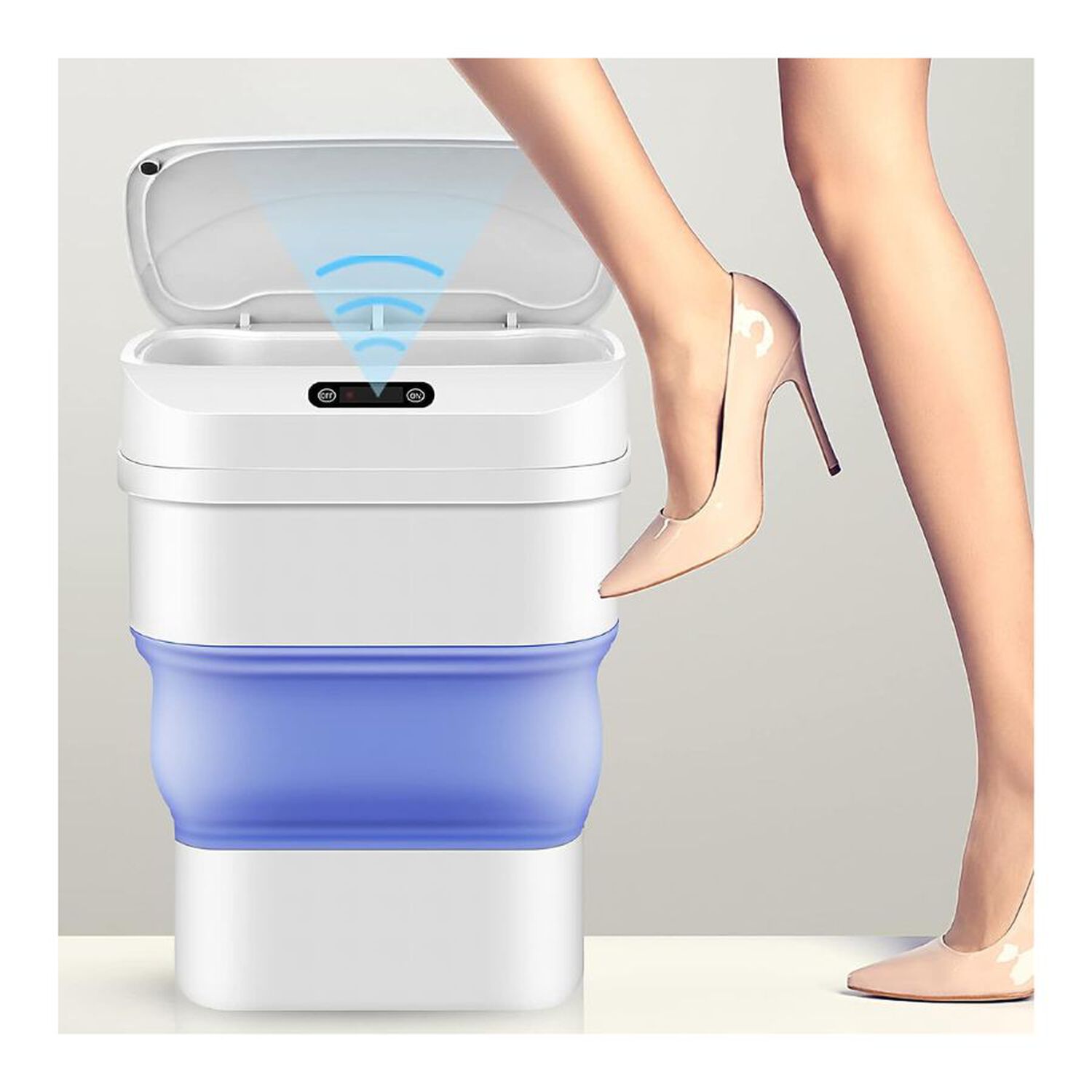 Basurero Inteligente Sensor Movimiento Plegable 17,5l image number 4.0