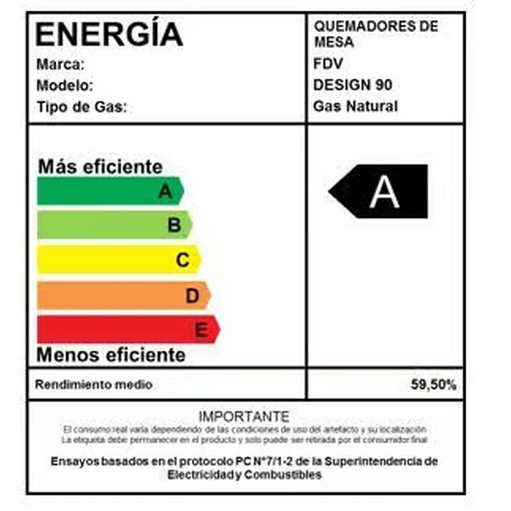 Encimera Gas Natural Fdv Design 90 image number 6.0