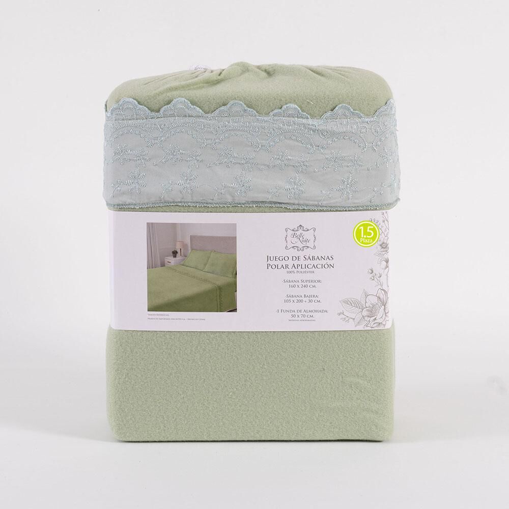 Juego De S&aacute;banas Polar Belle Noite Aurora / 1.5 Plazas image number 2.0