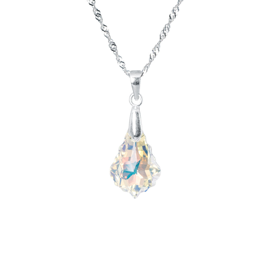 Collar Roma Cristal Genuino Aurora Boreal image number 0.0
