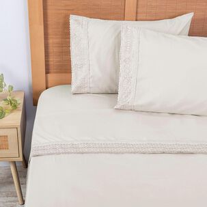 Sabana Broderie King Beige