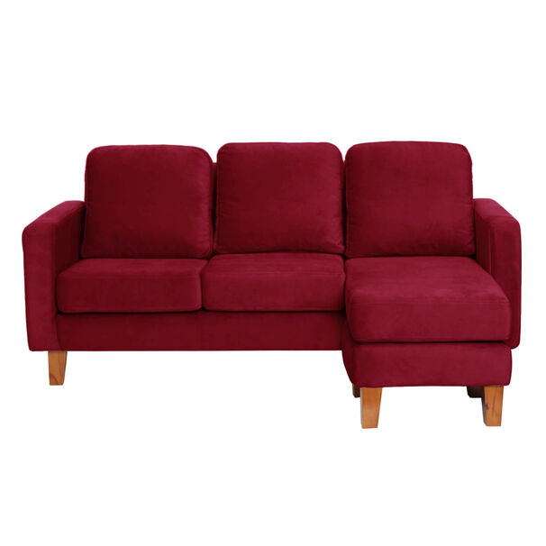 Seccional Venecia Intercambiable Tela Velvet Beige
