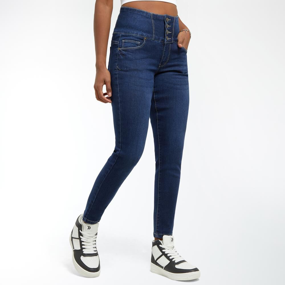 Jeans Tiro Alto Super Skinny Mujer Rolly Go image number 2.0