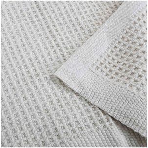 Piecera Tejido Gofre De Algodon-lino 2 Plazas