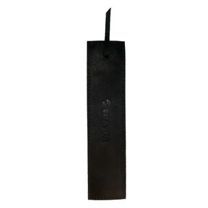 Marcapaginas De Cuero Negro