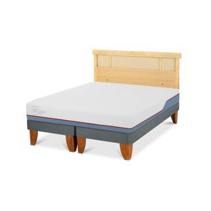 Cama Europea Cic Excellence Plus / 2 Plazas / Base Dividida + Respaldo
