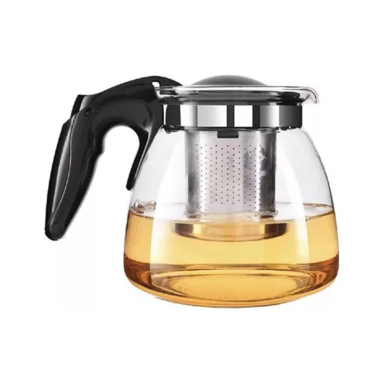Hervidor Tetera Infusor Vidrio Cocina 900 Ml Negro image number 2.0