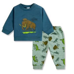 Set 2 Piezas Conjunto Buzo Poleron Niño 100% Algodon Green Dinosaurs