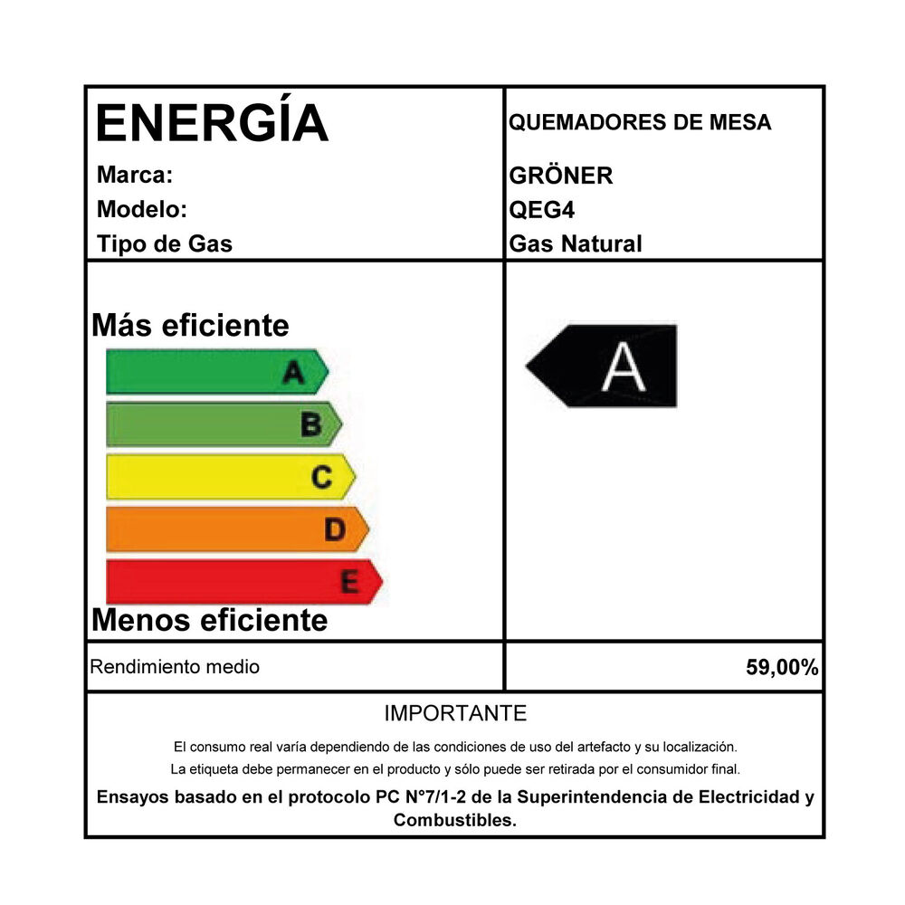 Encimera A Gas Groner Inox 4q image number 5.0