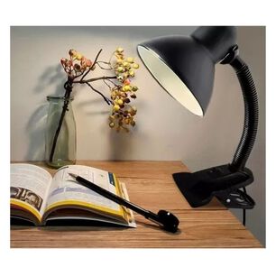 L&aacute;mpara Escritorio Led Flexible Direccional Clip Luz Led Negro