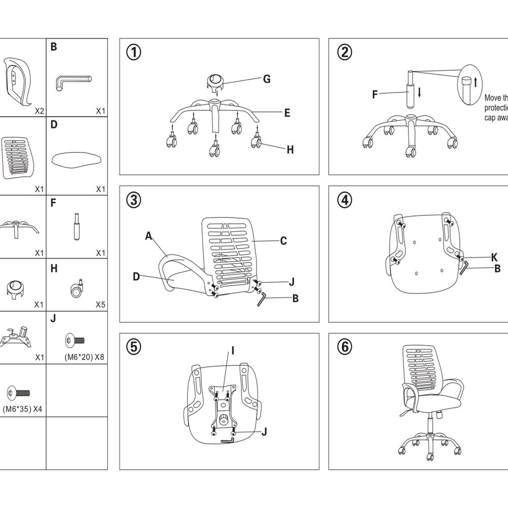 Silla De Oficina Ejecutiva Barcelona Ergonomica Color Negro Bm-806 Arthome image number 6.0