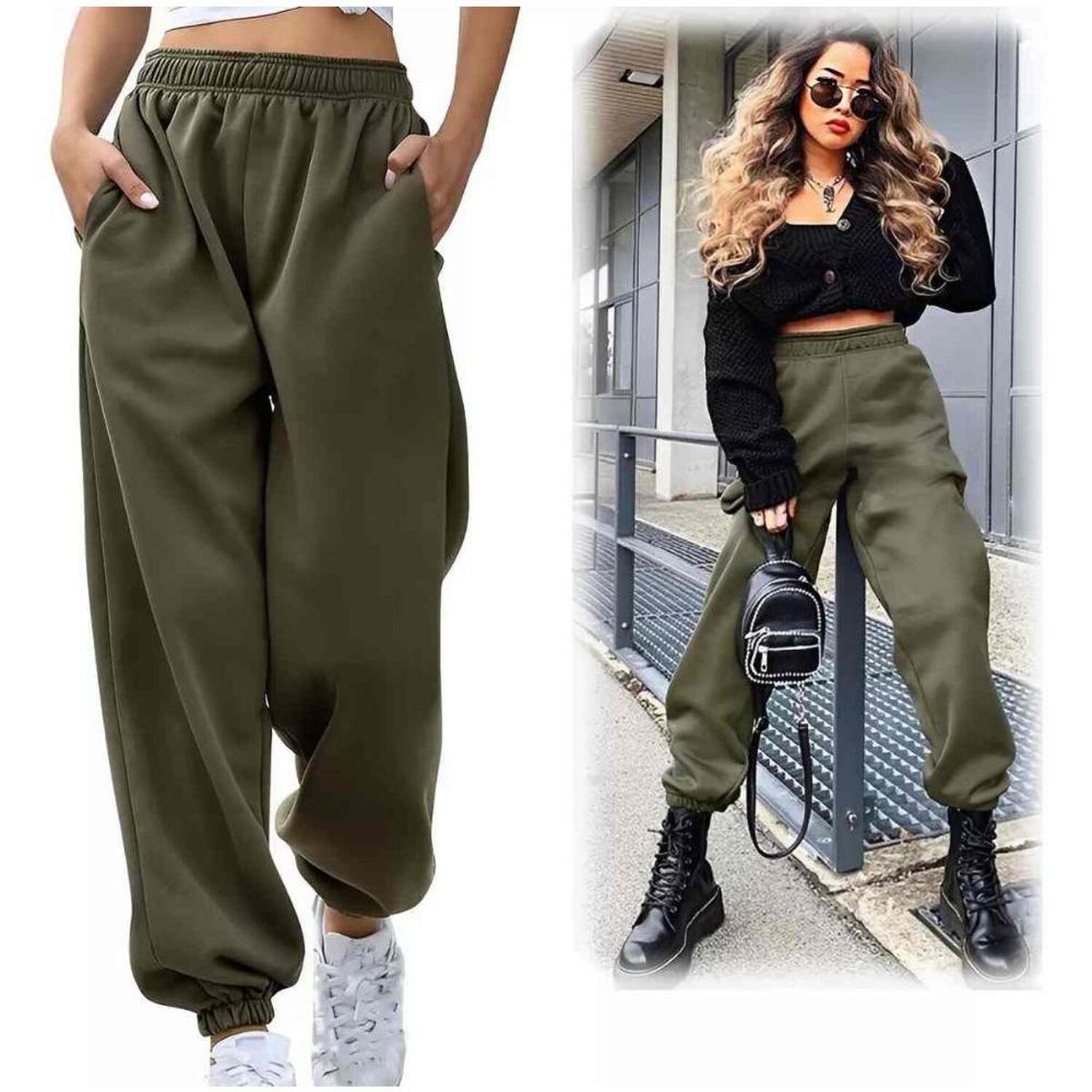 Pantal&oacute;n Deportes Joggers De Algod&oacute;n C&oacute;modo Buzo Para Mujer image number 2.0