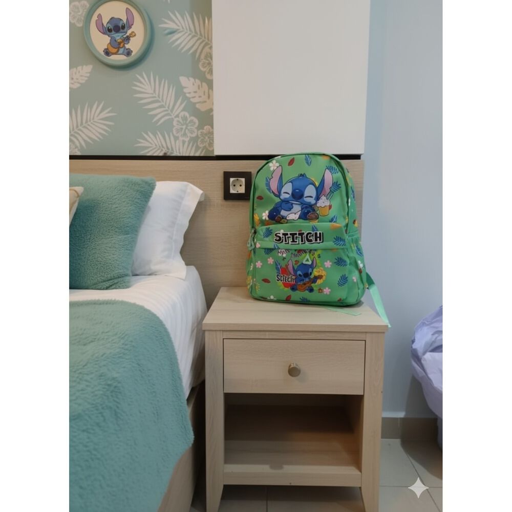 Mochila Infantil Stitch Escolar Estampado Original Disney image number 6.0