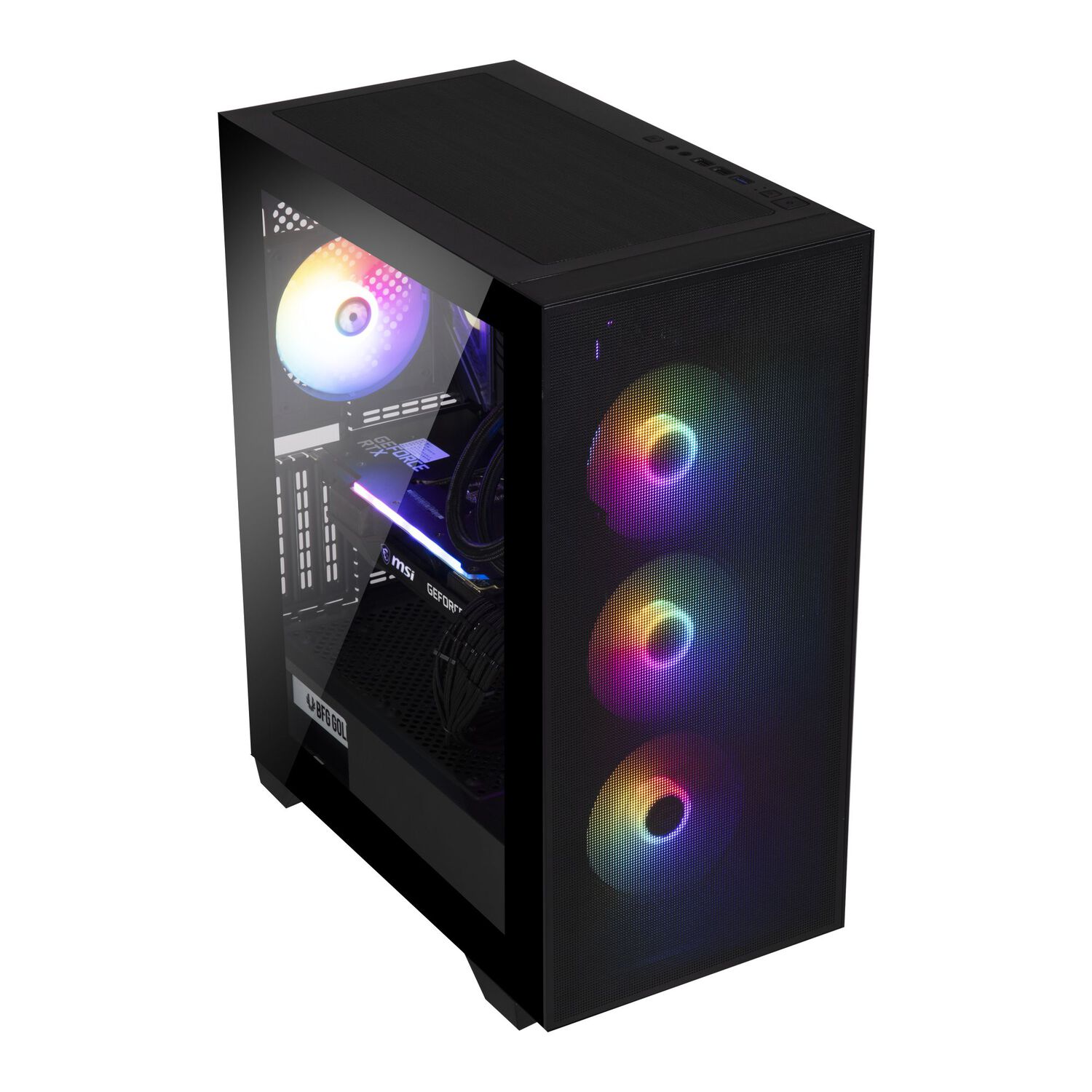 Gabinete Bitfenix/ ​​flow Atx / 4 Ventiladores/ Negro image number 11.0
