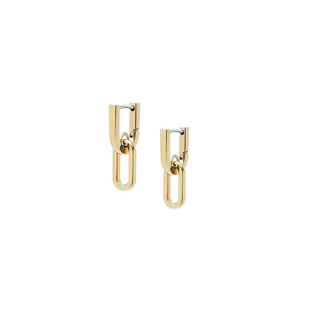 Aros Fossil Jf04780710 Dorado Mujer image number 1.0