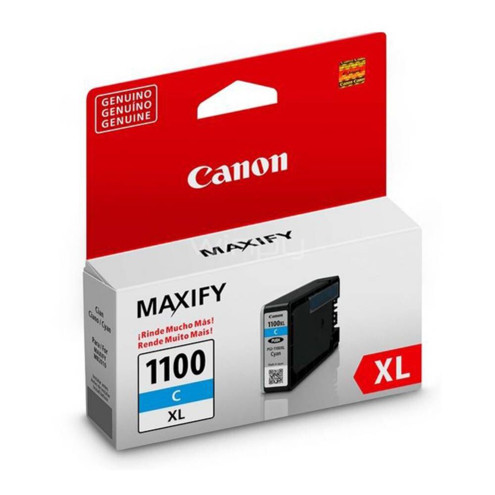 Cartucho De Tinta Canon Pgi-1100xl 12 Ml Cyan image number 1.0