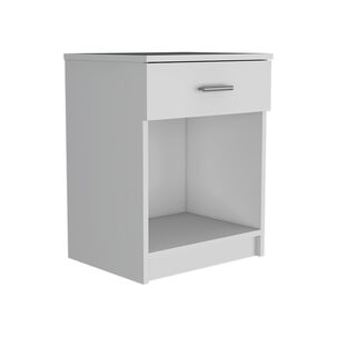 Velador 1 Cajon Fm-017b - Blanco