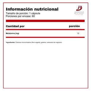 Melatonina 10 Mg 60 C&aacute;psulas