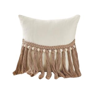 Pack De 02 Fundas De Cojin Con Detalles En Yute 45x45 Cm Md12