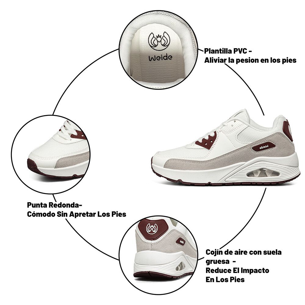 Zapatilla Urbana Casual Mujer Deportiva Clasico Weide Tfa302 image number 8.0