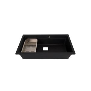 Lavaplatos Sobre Cubierta Deluxe Granito Negro Fdv