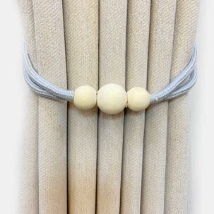 Pack De 02 Sujetadores Magn&eacute;ticas Para Cortinas Gris