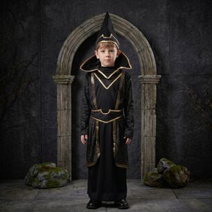 Disfraz Infantil Mago Oscuro Hechiero Medieval