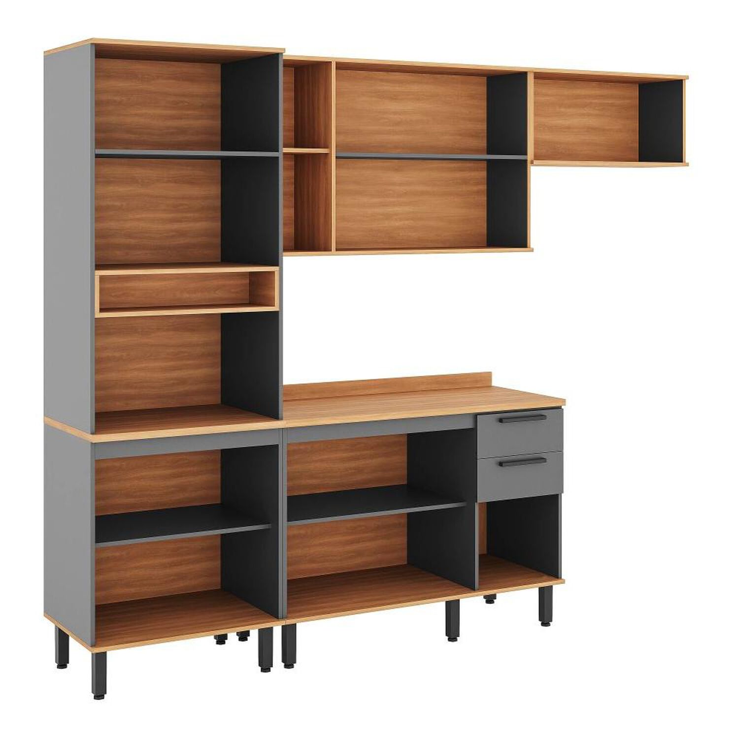 Mueble De Cocina Roca Modular Casta&ntilde;a Modular / 9 Puertas / 2 Cajones image number 2.0