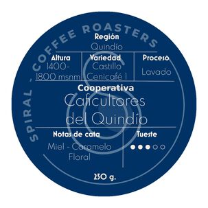 Cafe Molido Spiral Coffee Colombia Barranquero 250g