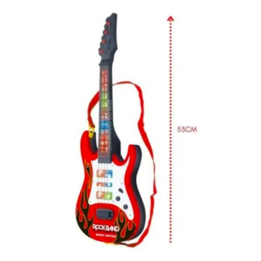 Guitarra Con Micr&oacute;fono Karaoke Rosado Con Luces image number 3.0