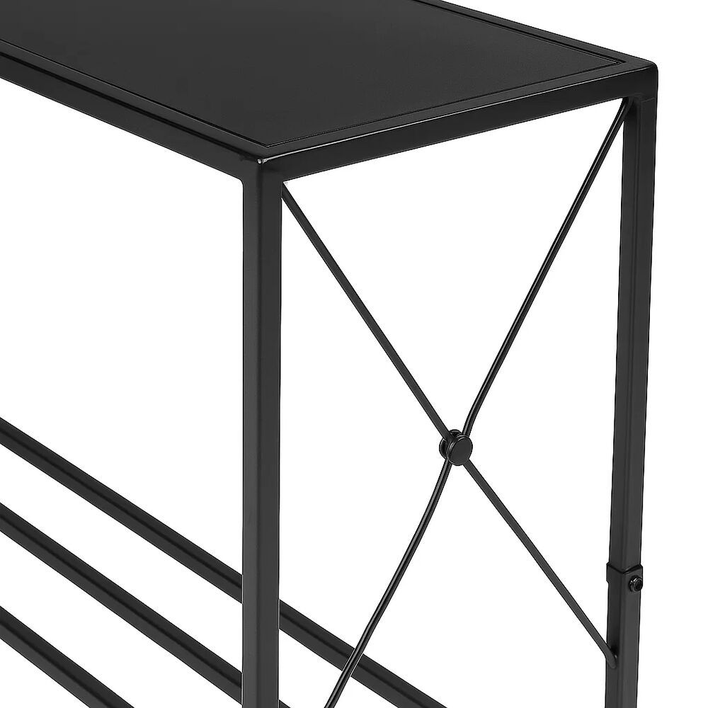 Arrimo Tradicional Negro Metal Mdf image number 5.0