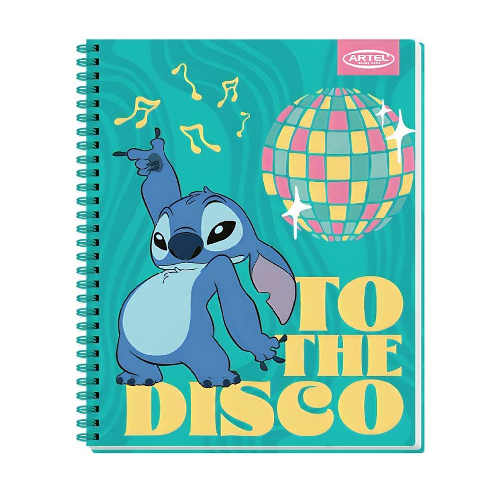 Pack 10pcs Cuadernos Univ 100hj Stitch Disco Artel 0389 image number 3.0