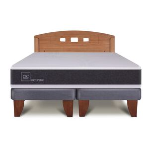 Cama Europea Cic New Ortopedic / 2 Plazas / Base Dividida + Respaldo