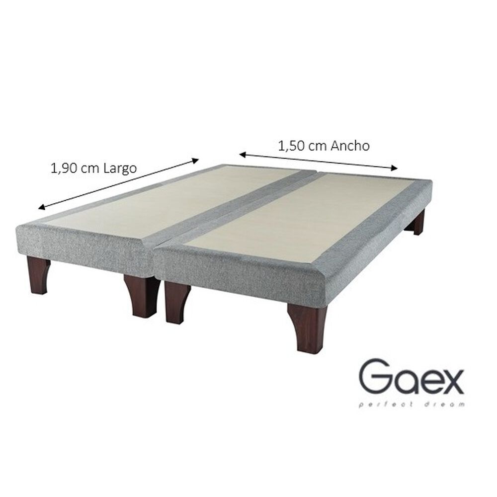 Cama Europea 2 Plazas 190 Rest Respaldo Atacama image number 2.0
