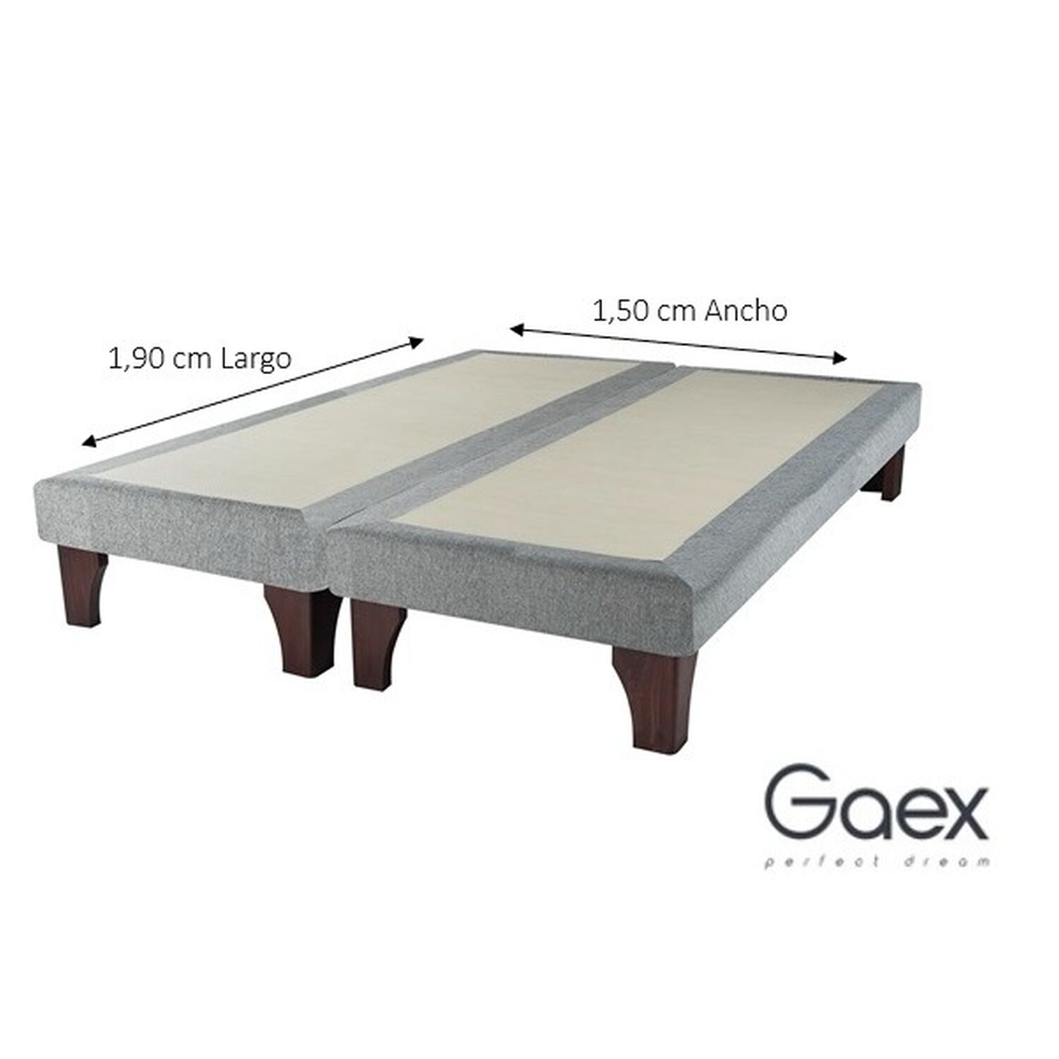Cama Europea 2 Plazas 190 Rest Respaldo Atacama image number 2.0