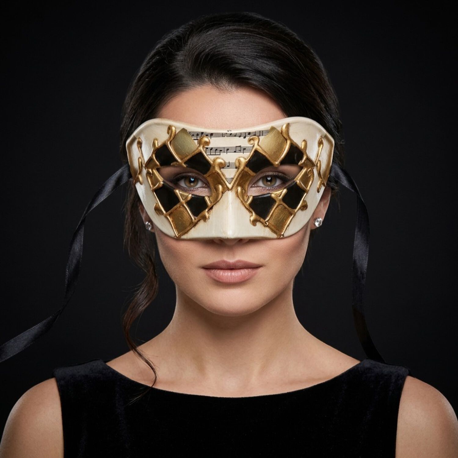 M&aacute;scara Veneciana Sexy Arlequ&iacute;n Para Fiesta Mascarada Unisex image number 2.0